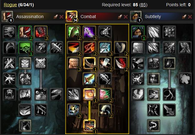 Combat Rogue PvP Build